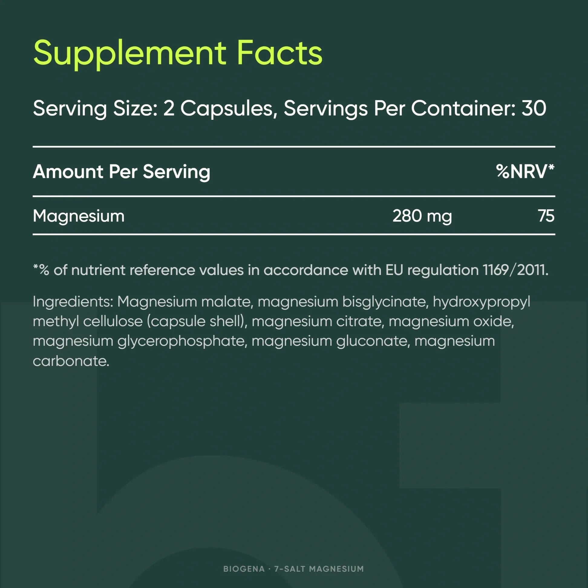 7-Salt Magnesium - BIOGENA - B. Health Shop