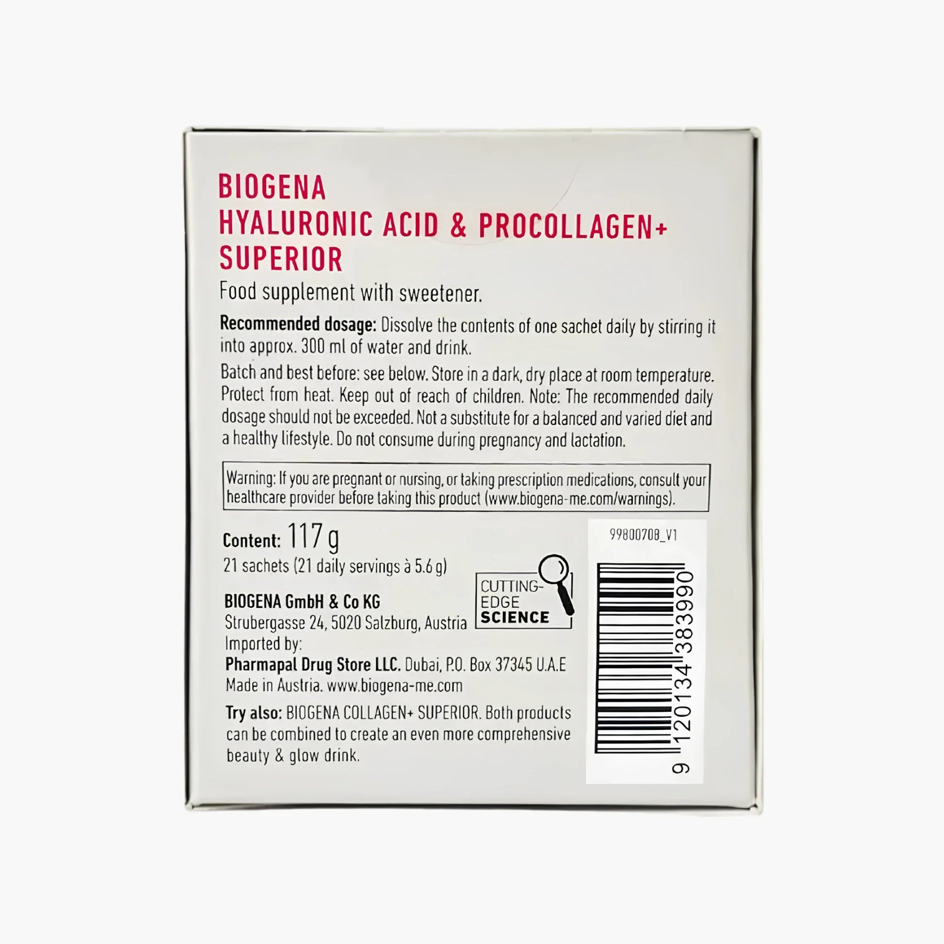 Hyaluronic acid & ProCollagen+ Superior