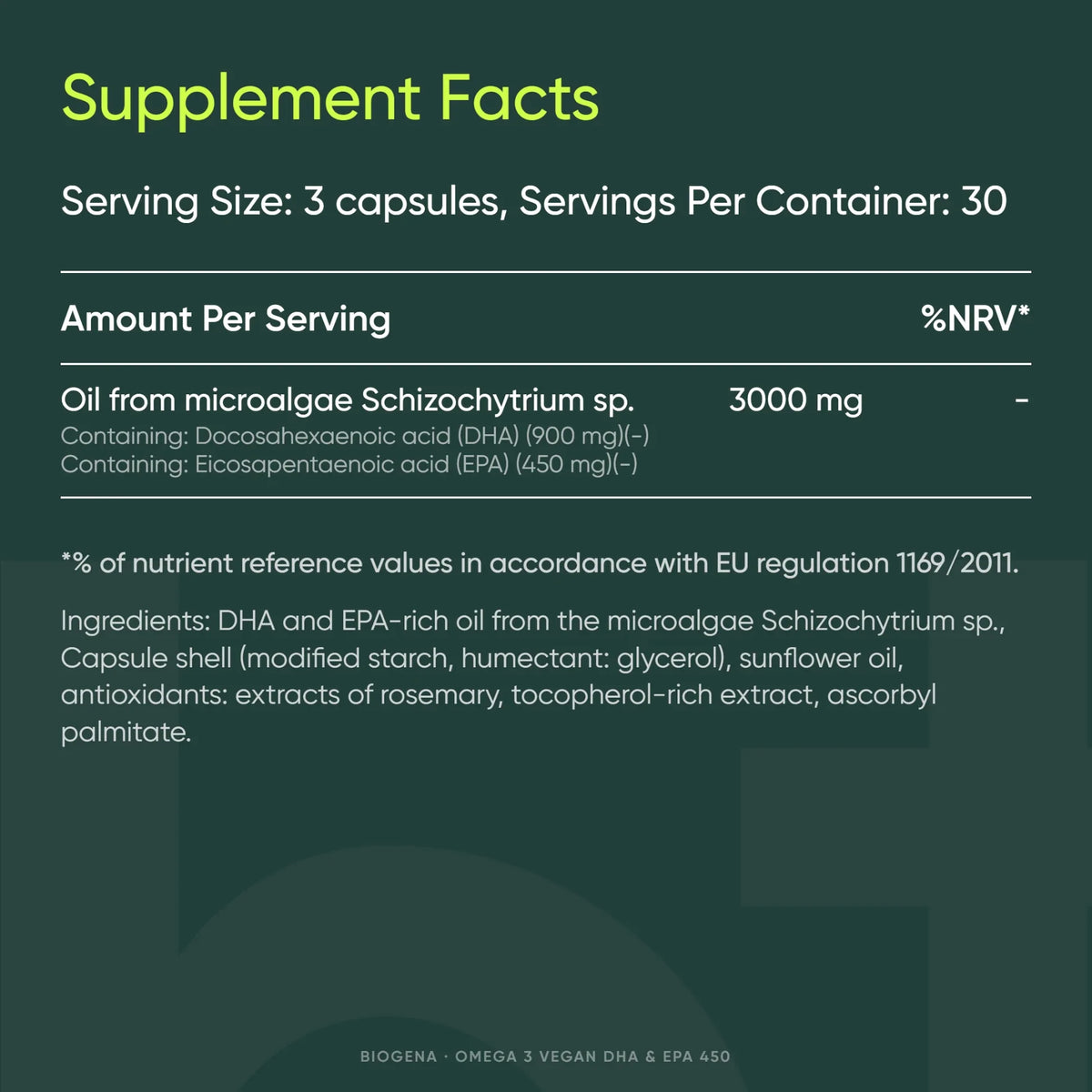 Omega 3 Vegan DHA & EPA