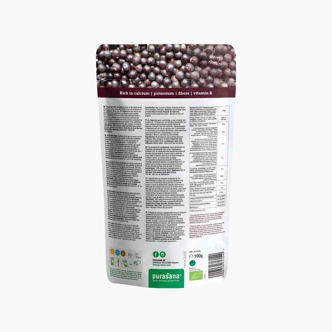 Açai Berry Powder - purasana - B. Health Shop