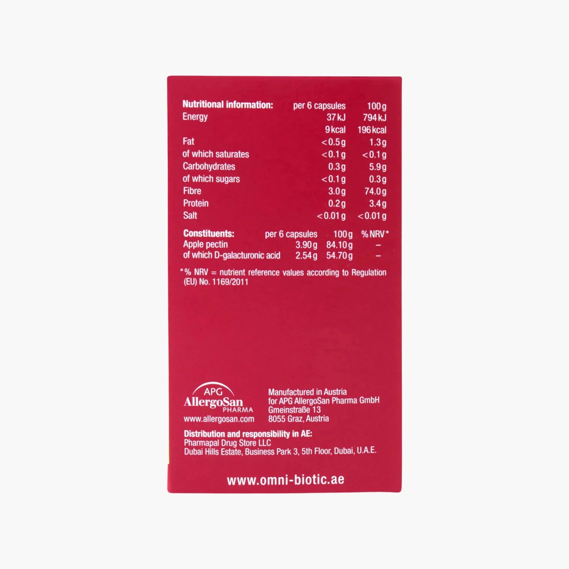 Apple Pectin - Omni Logic - B. Health Shop