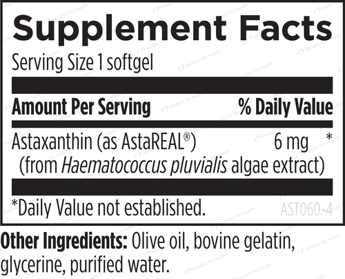 Astaxanthin - Design Health - B. Health Shop