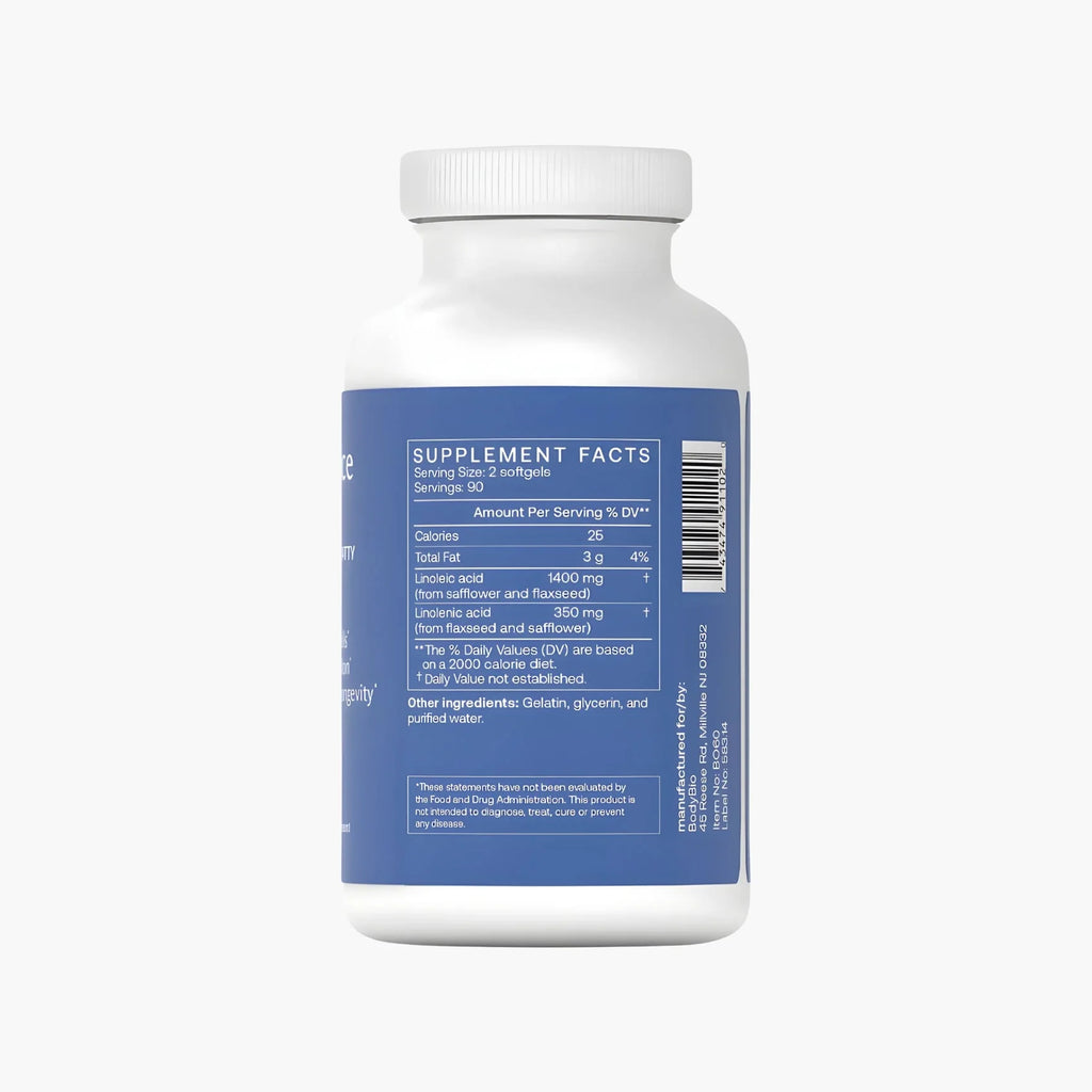 Balance Oil Capsules (Omega 6+3) - BodyBio - B. Health Shop
