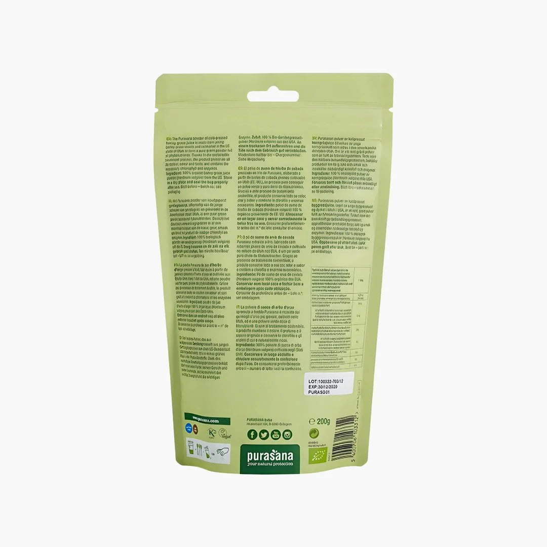 Barley Grass Juice Powder - purasana - B. Health Shop