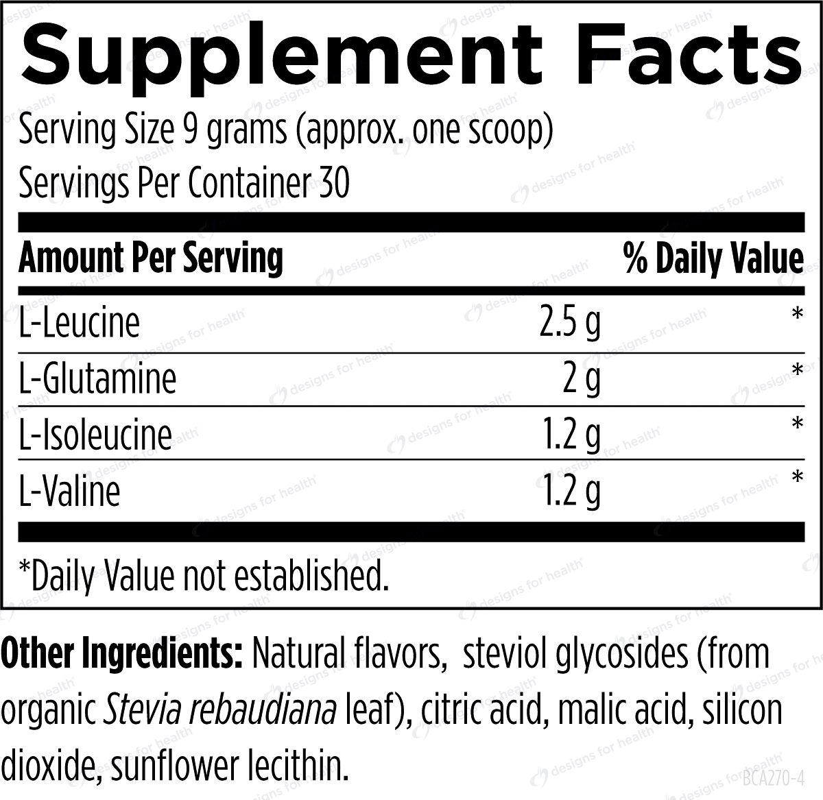 BCAA Powder - Design Health - B. Health Shop