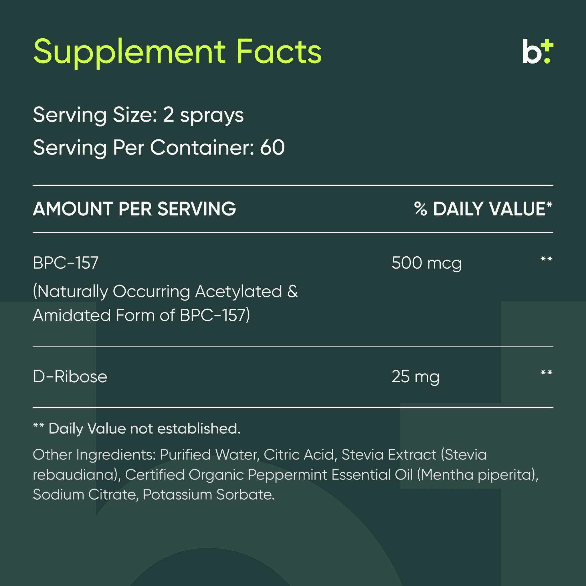 BPC - 157 Oral Spray - Integrative Peptides - B. Health Shop