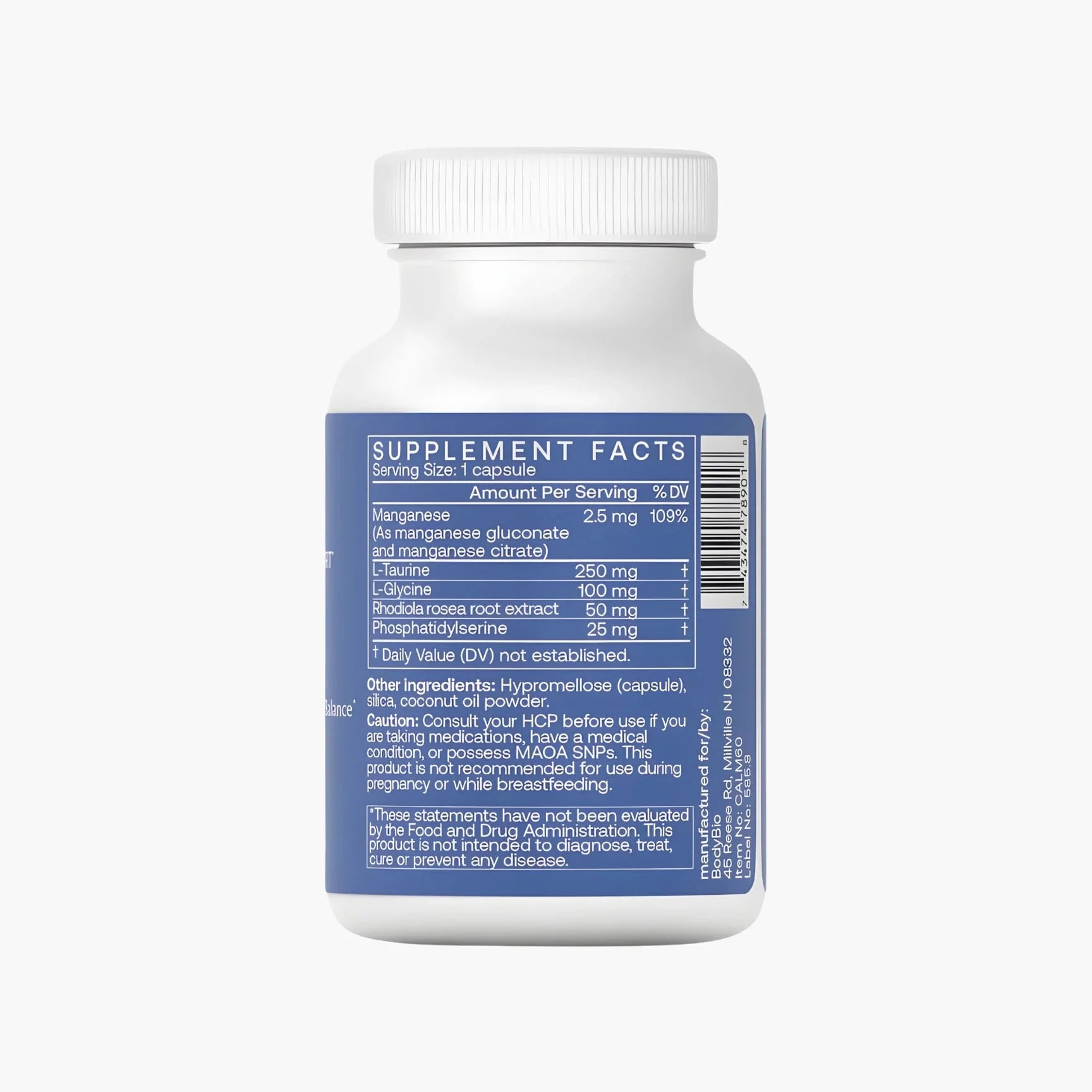 Calm - BodyBio - B. Health Shop