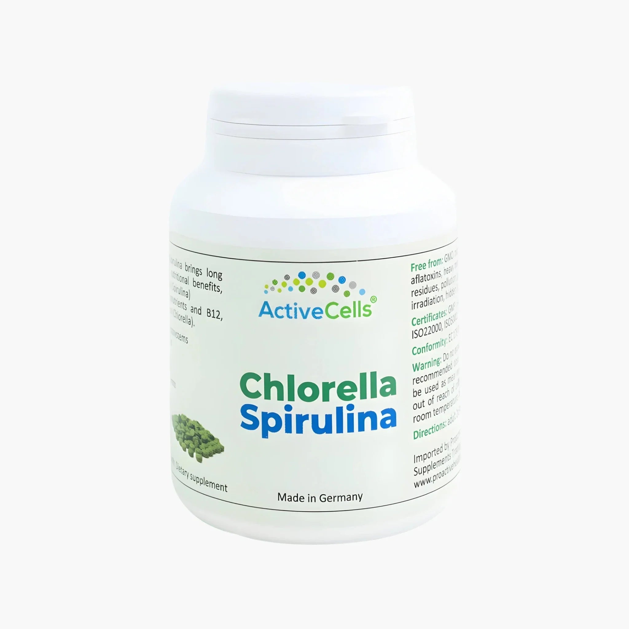 Chlorella-Spirulina - ActiveCells® - B. Health Shop