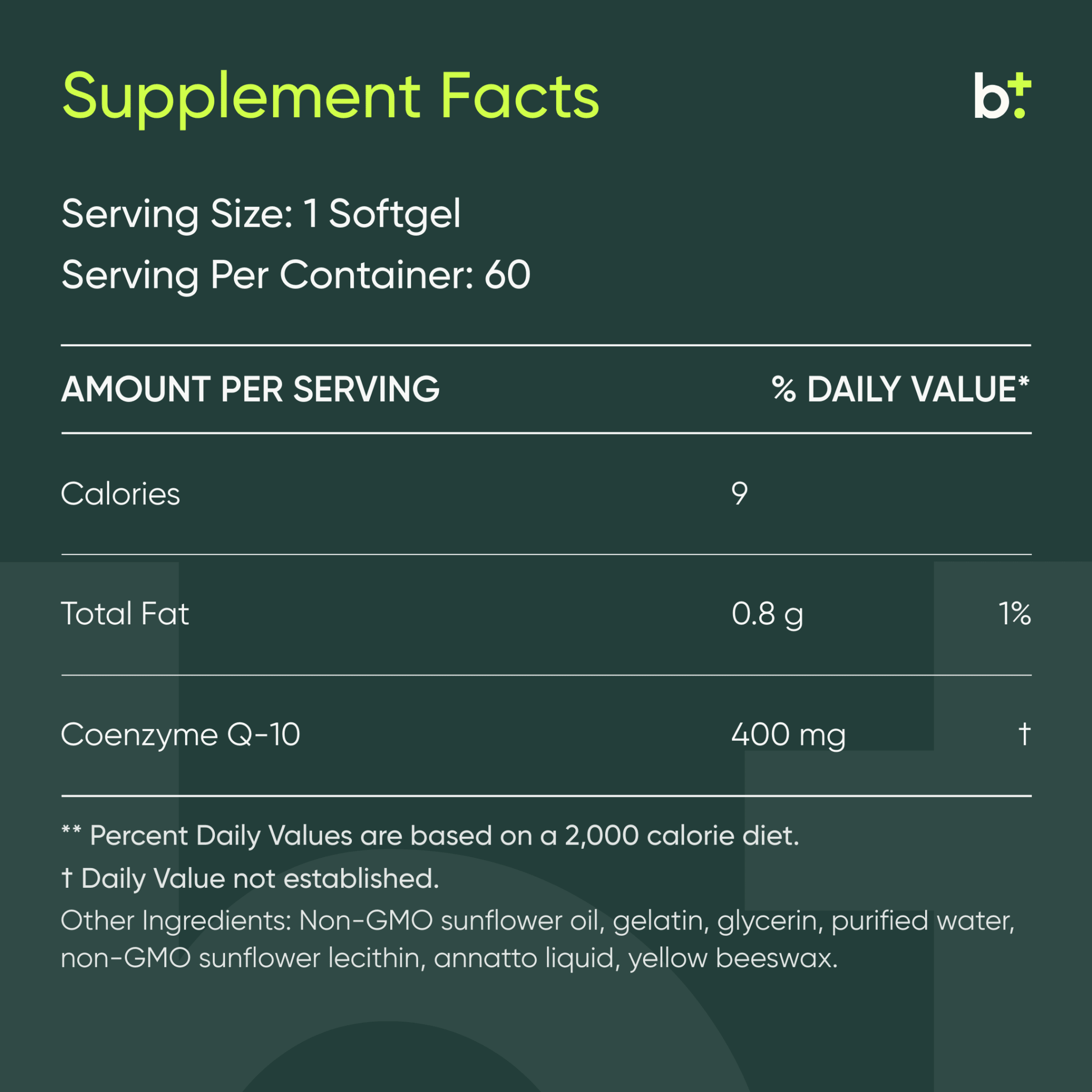 CoQ10 Power™ 400mg - Researched Nutritionals - B. Health Shop