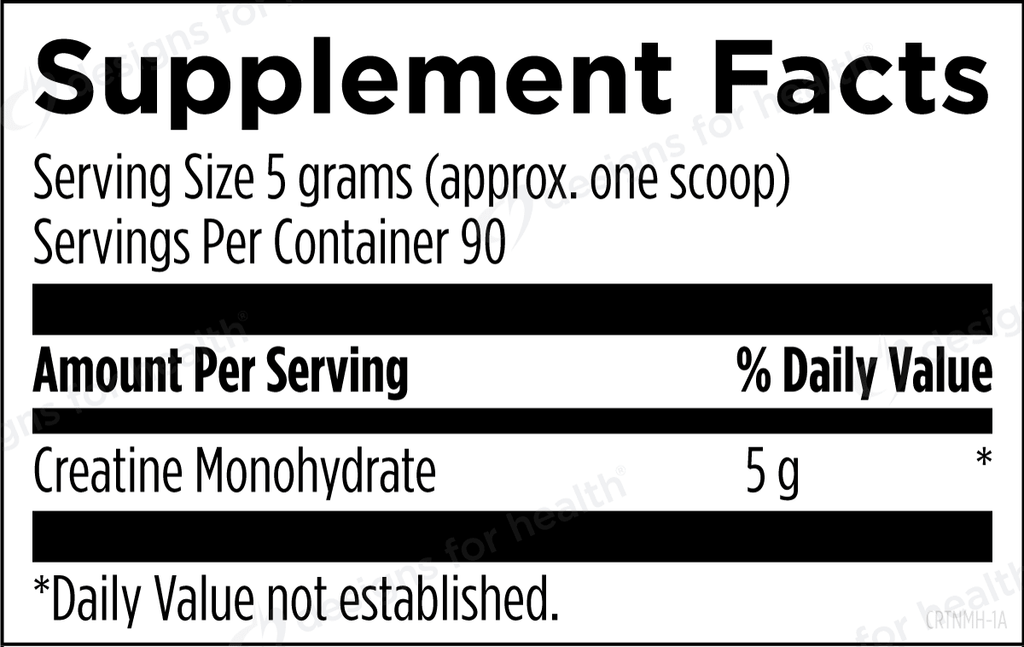 Creatine Monohydrate - Design Health - B. Health Shop