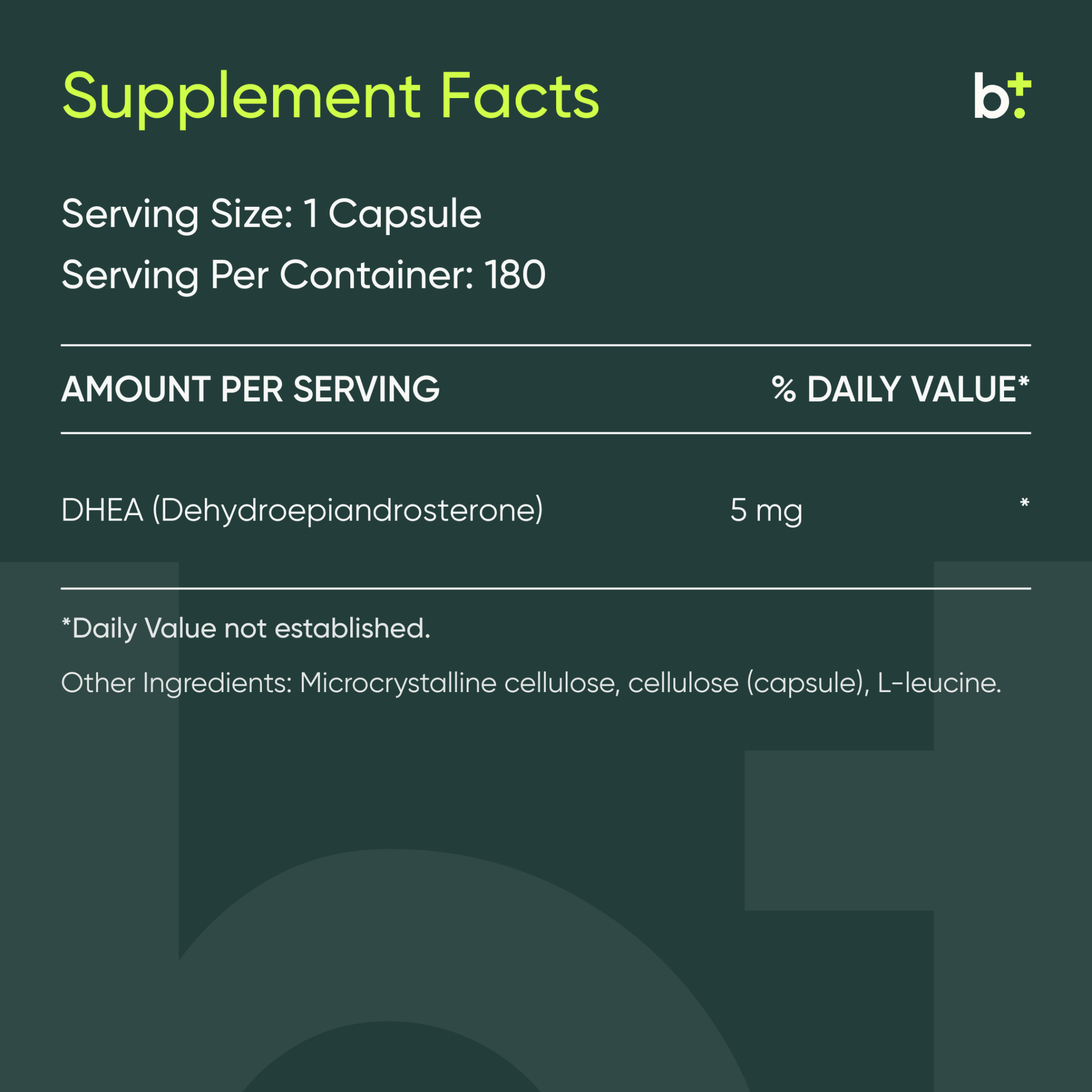 DHEA (5 mg) - Design Health - B. Health Shop