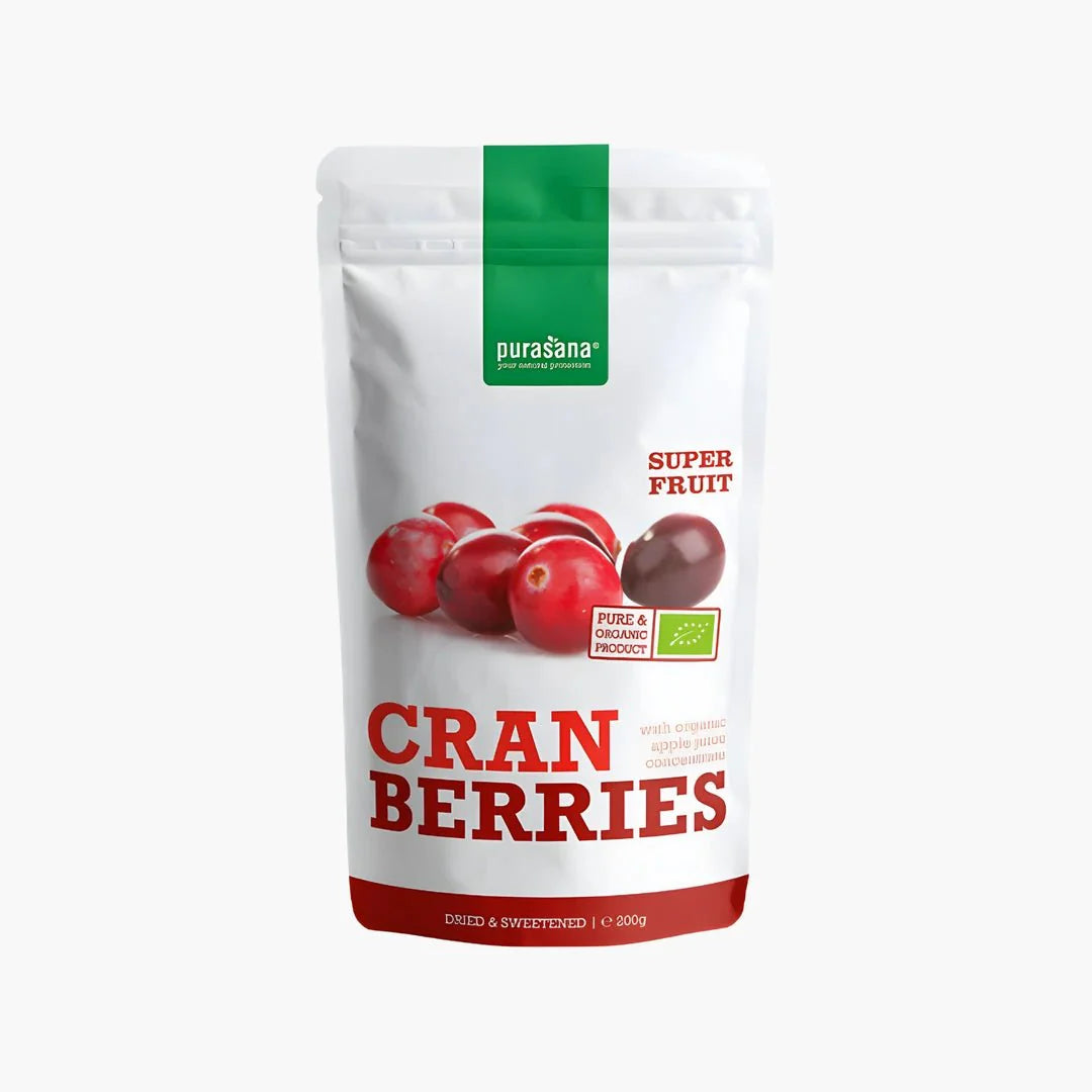 Dried Cranberries - purasana - B. Health Shop