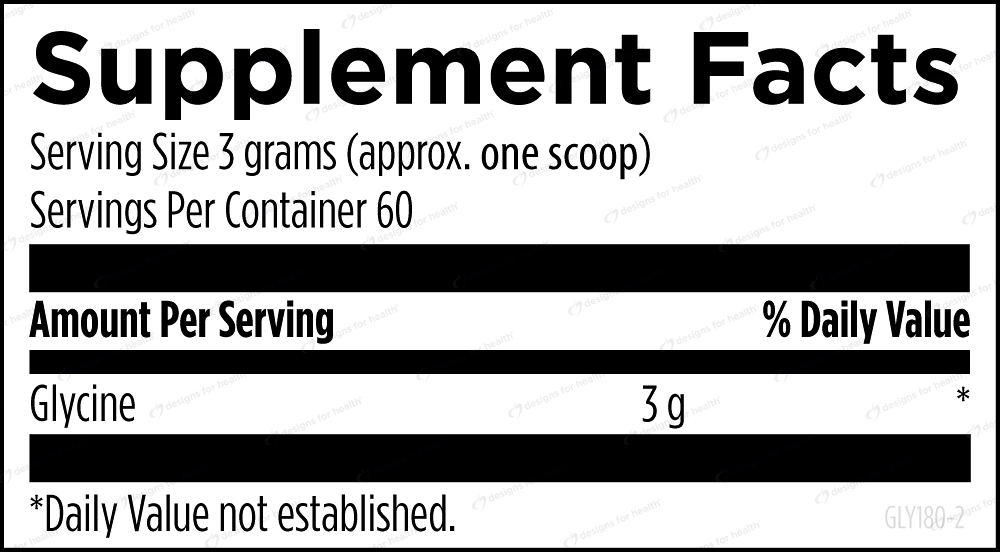 Glycine Powder - Design Health - B. Health Shop