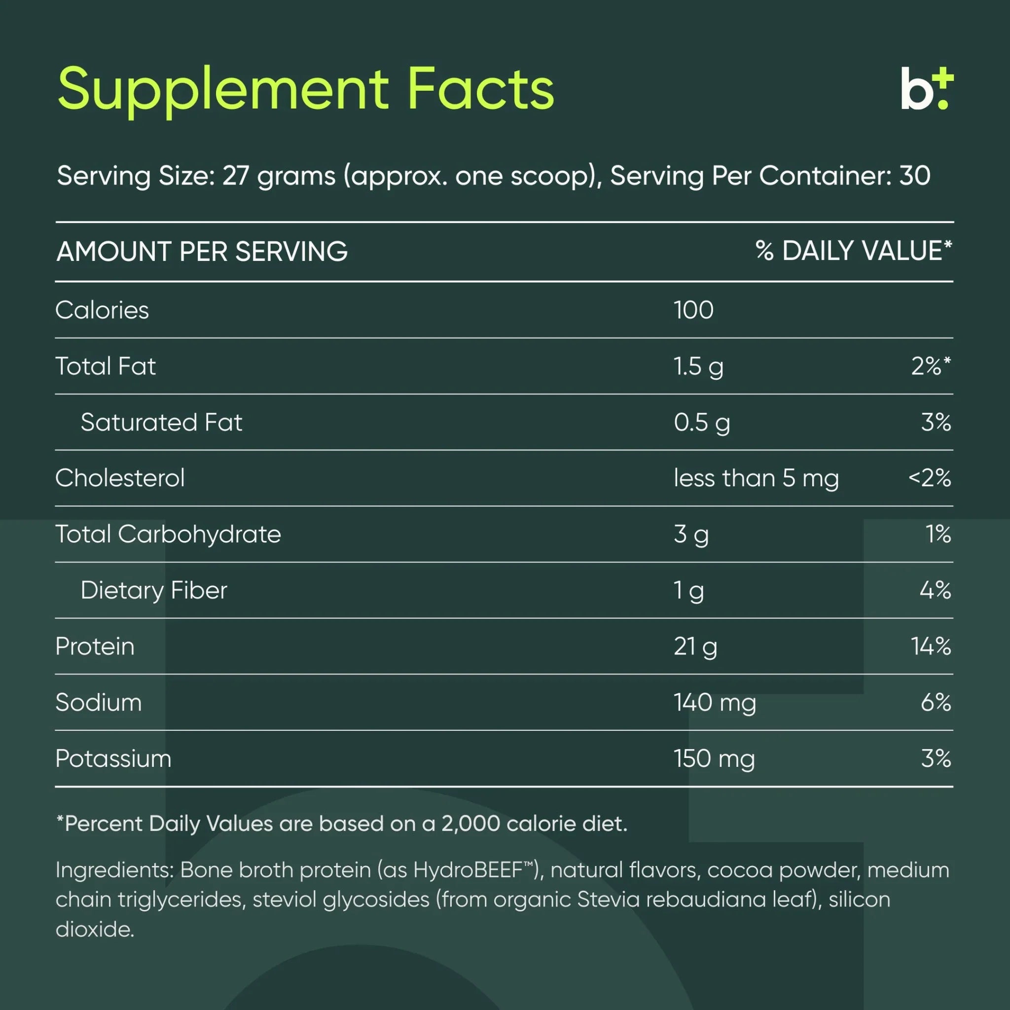 Grass - Fed Beef Protein - Designs for Sport - B. Health Shop