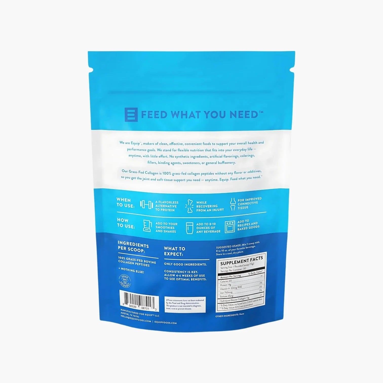 Grass - Fed Collagen - Equip - B. Health Shop