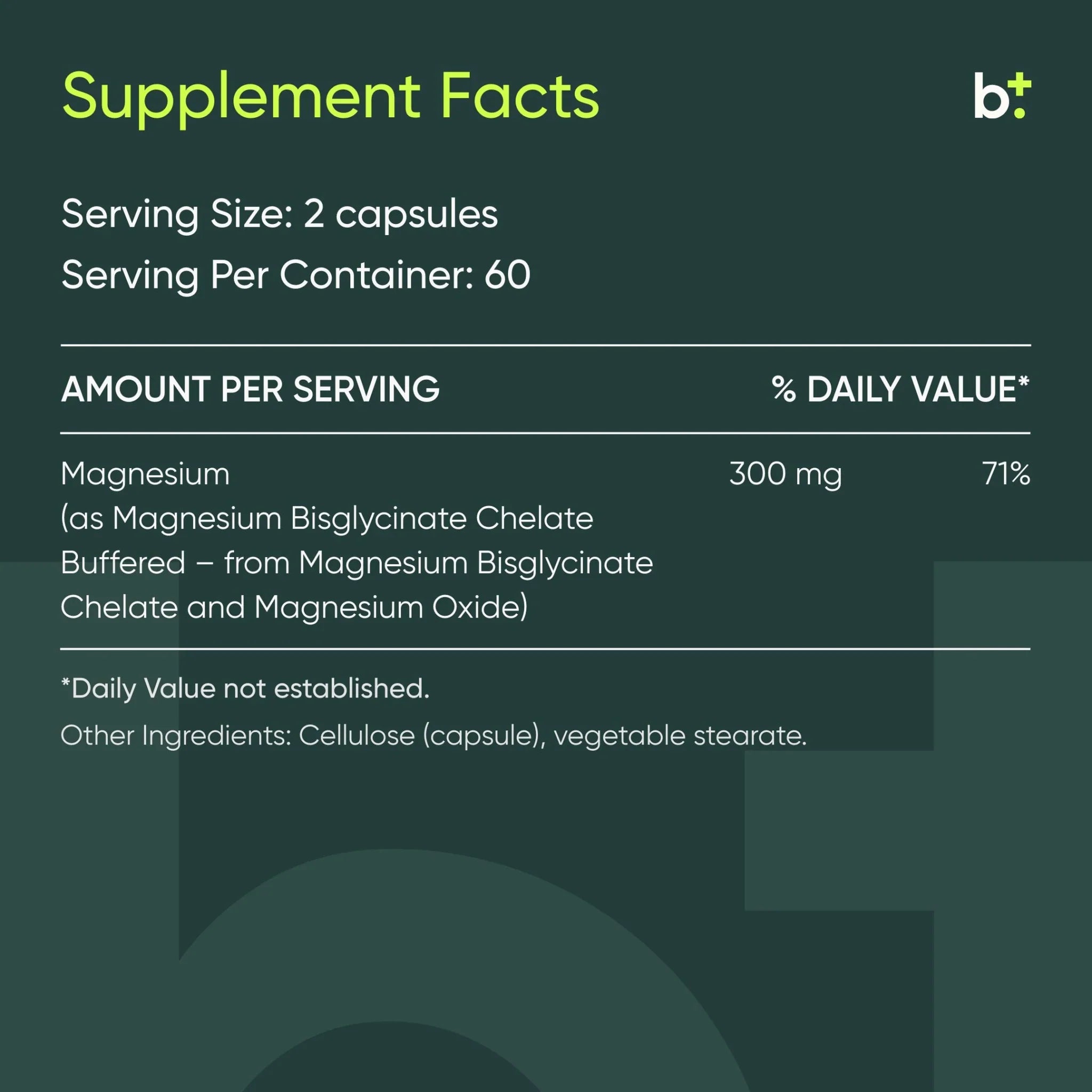 Magnesium Bisglycinate - Designs for Sport - B. Health Shop