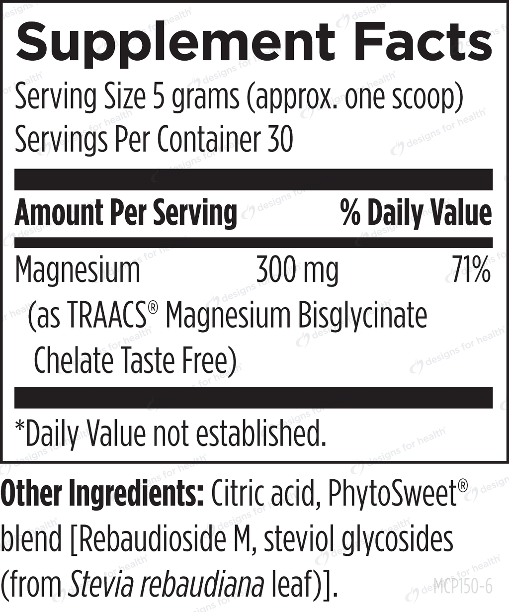 Magnesium Glycinate Powder - Design Health - B. Health Shop