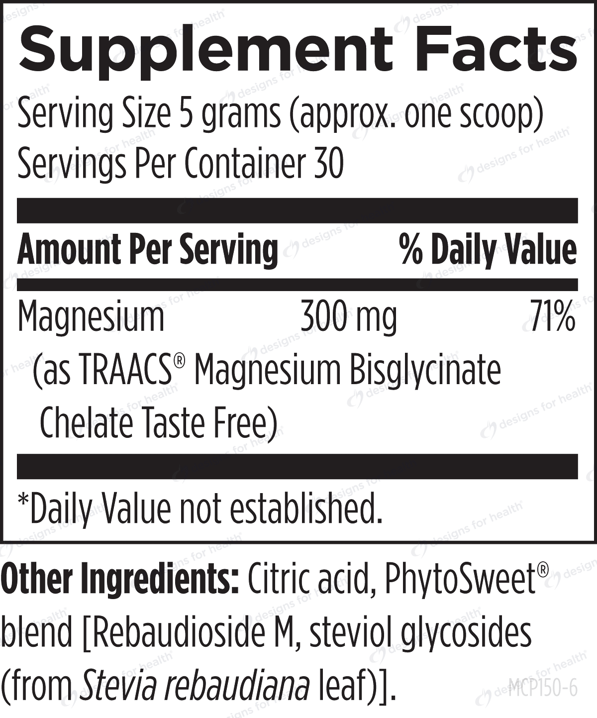 Magnesium Glycinate Powder - Design Health - B. Health Shop