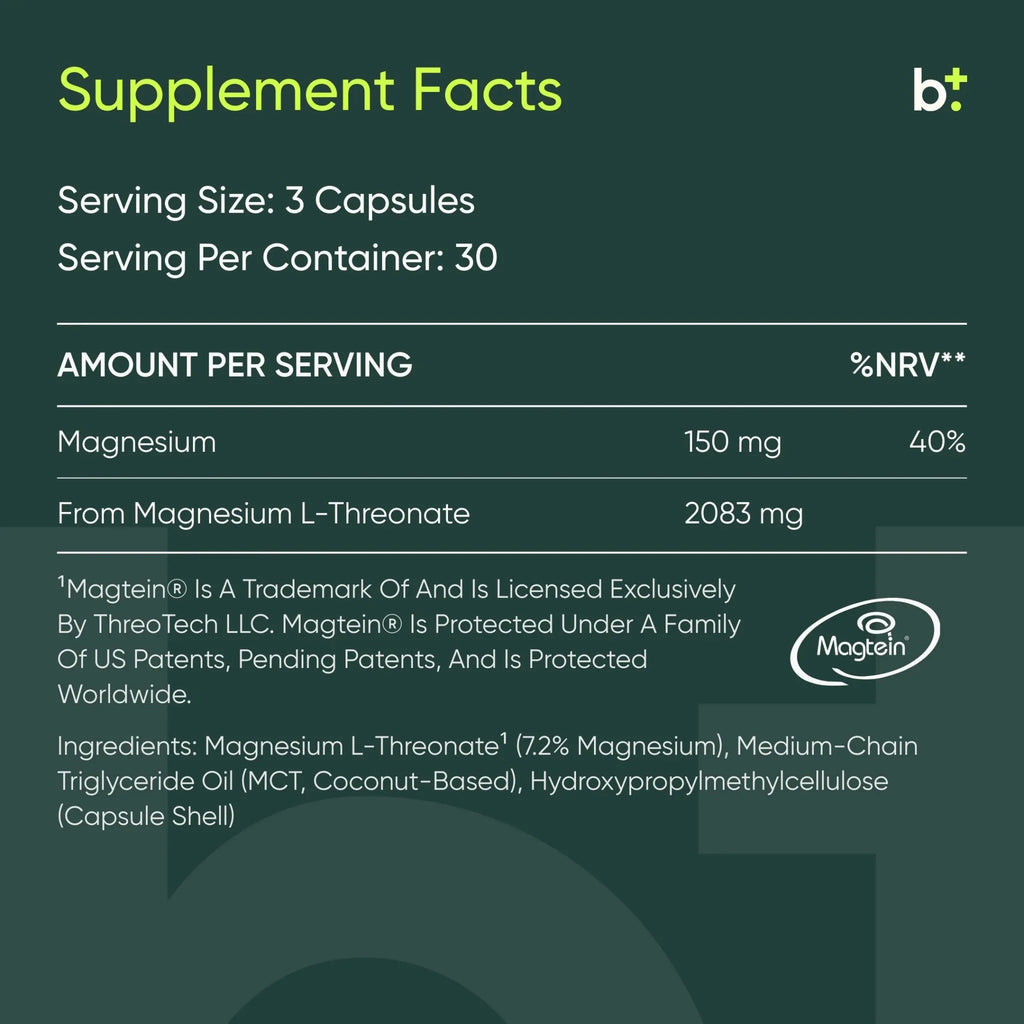 Magtein (Magnesium L - Threonate) - Moleqlar - B. Health Shop