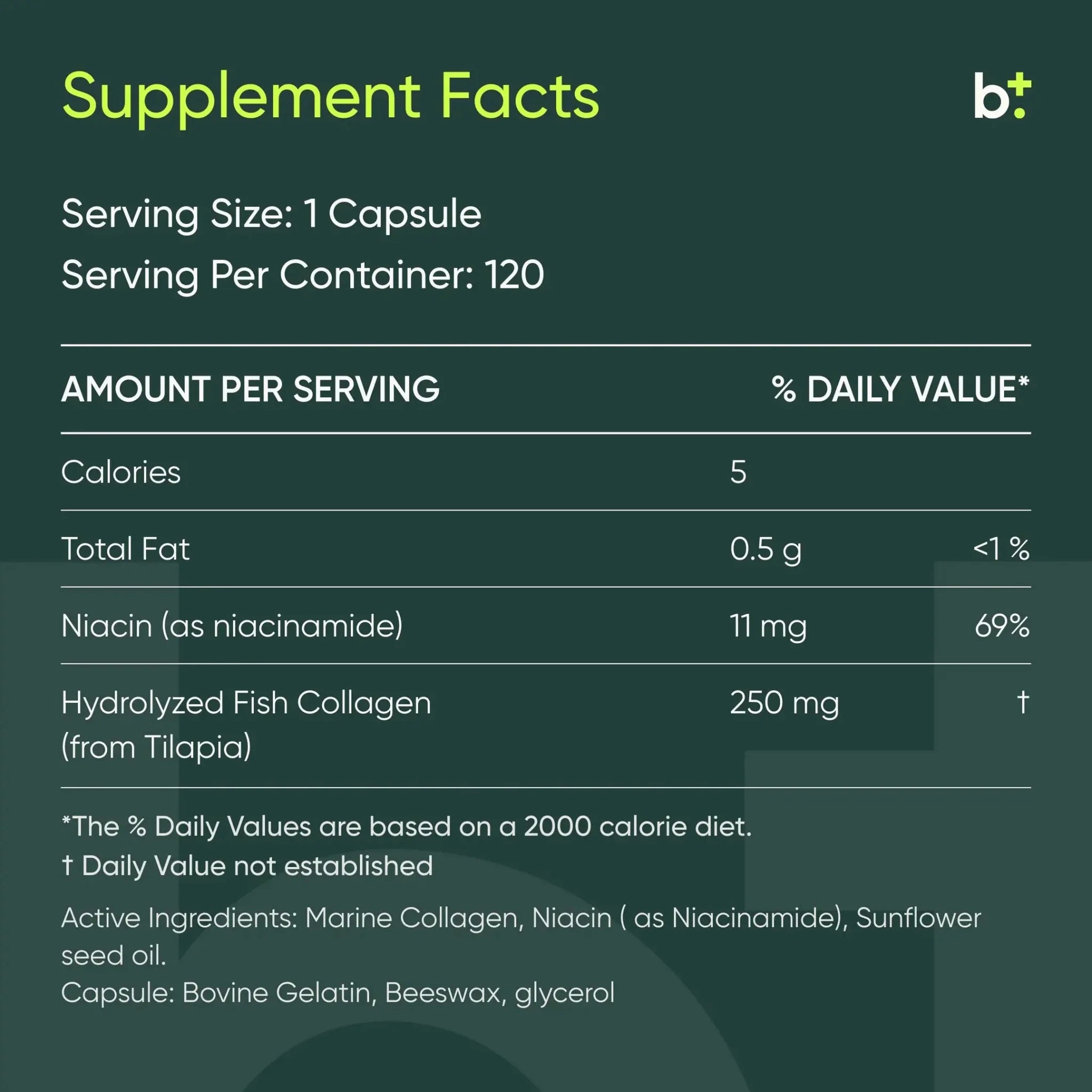 Marine Collagen Caps - Tonik - B. Health Shop