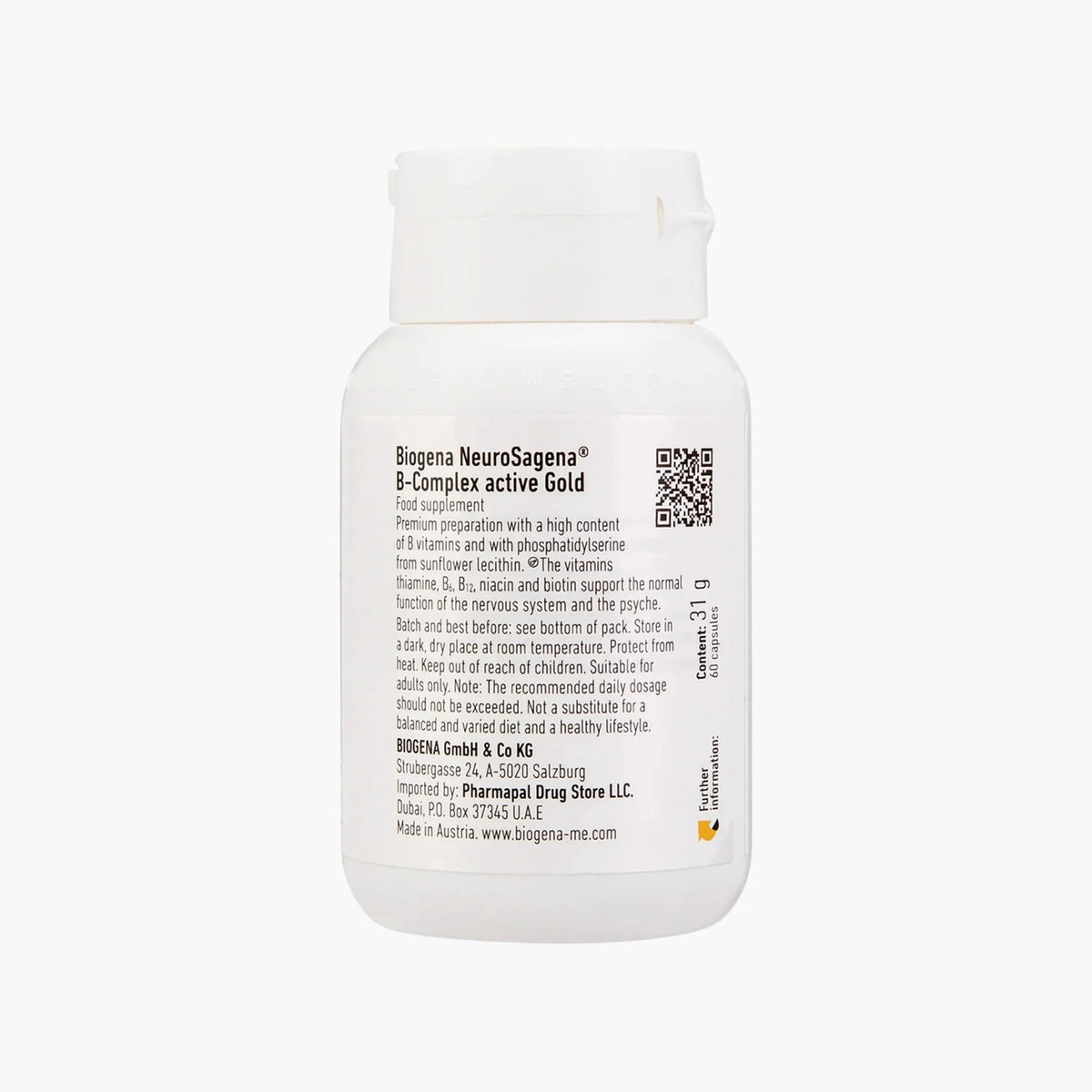 Neurosagena® B Complex Active - BIOGENA - B. Health Shop