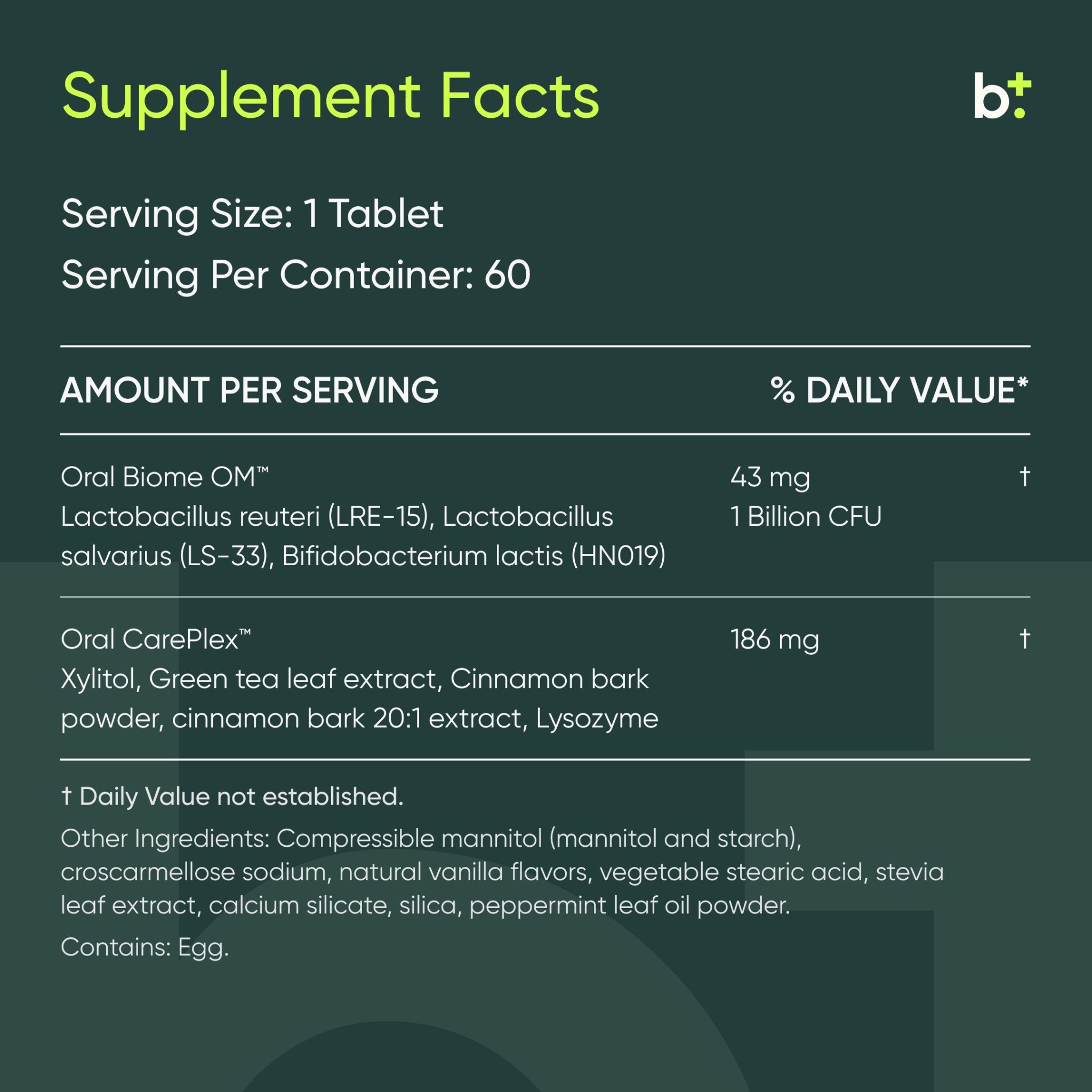 OraMax Oral Probiotic - Researched Nutritionals - B. Health Shop