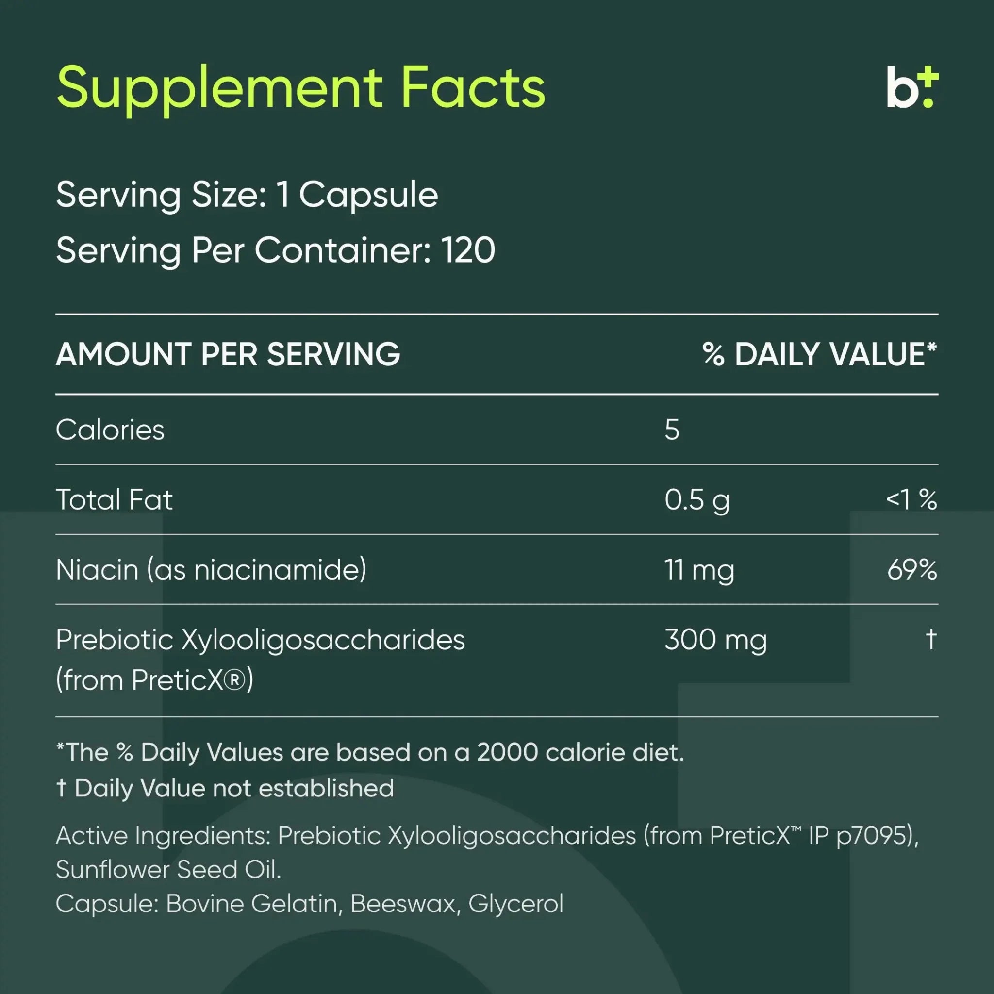 Prebiotic Capsules - Tonik - B. Health Shop