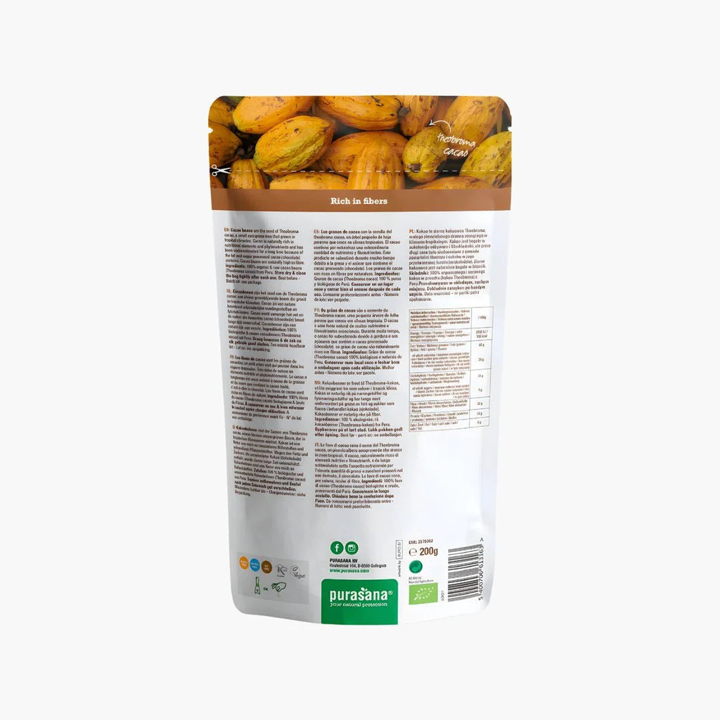Raw Cacao Beans - purasana - B. Health Shop