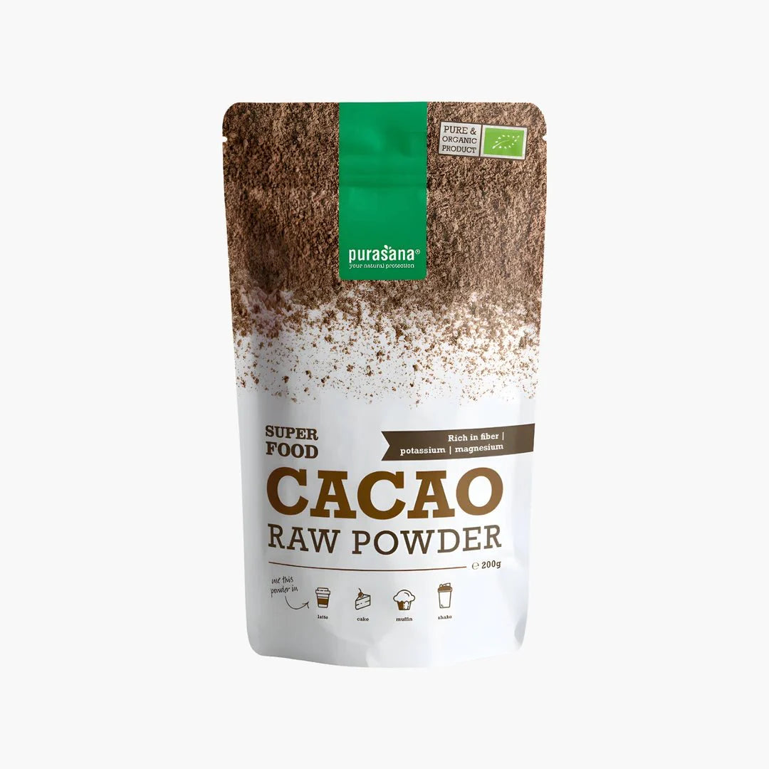 Raw Cacao Powder - purasana - B. Health Shop