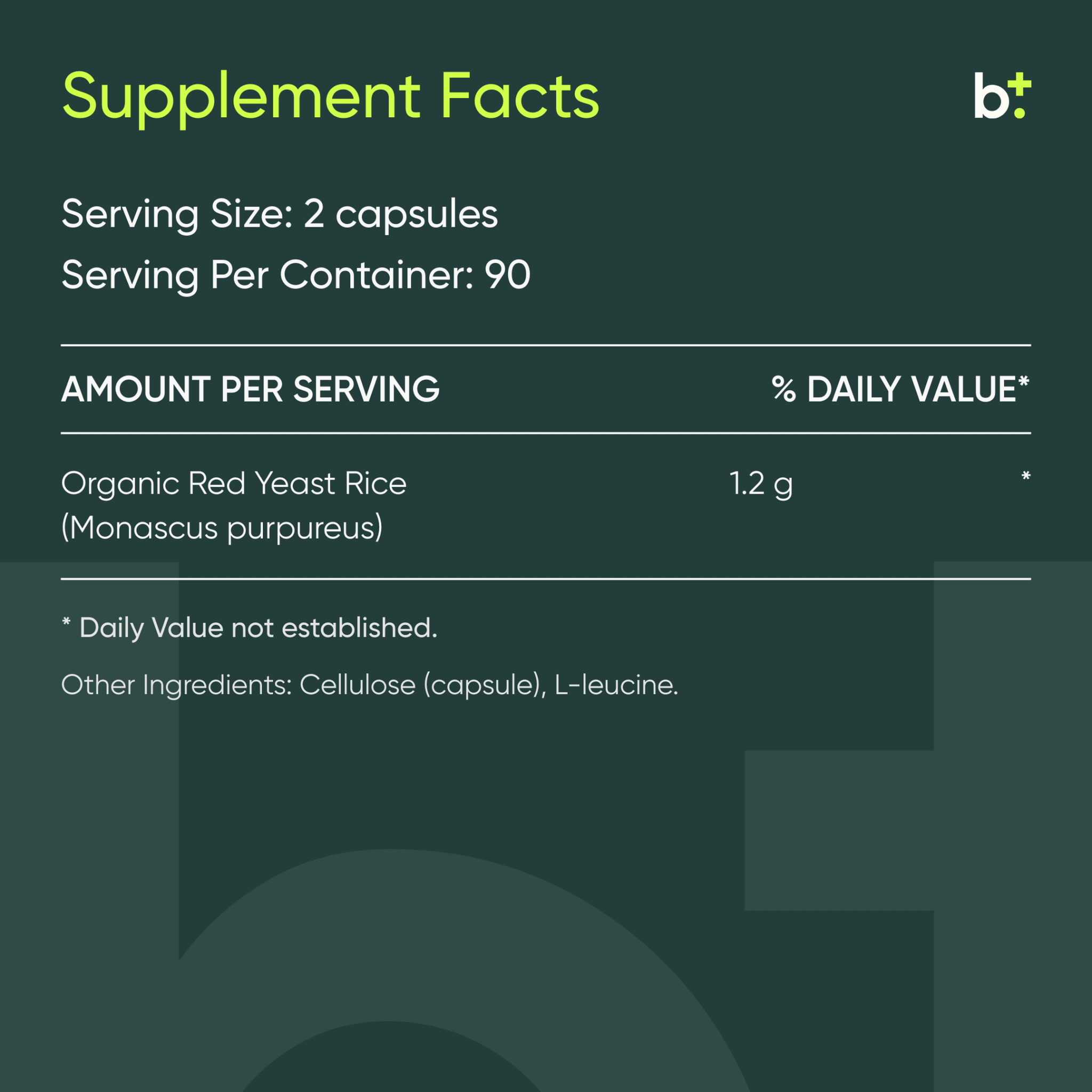Red Yeast Rice 1200mg - Design Health - B. Health Shop
