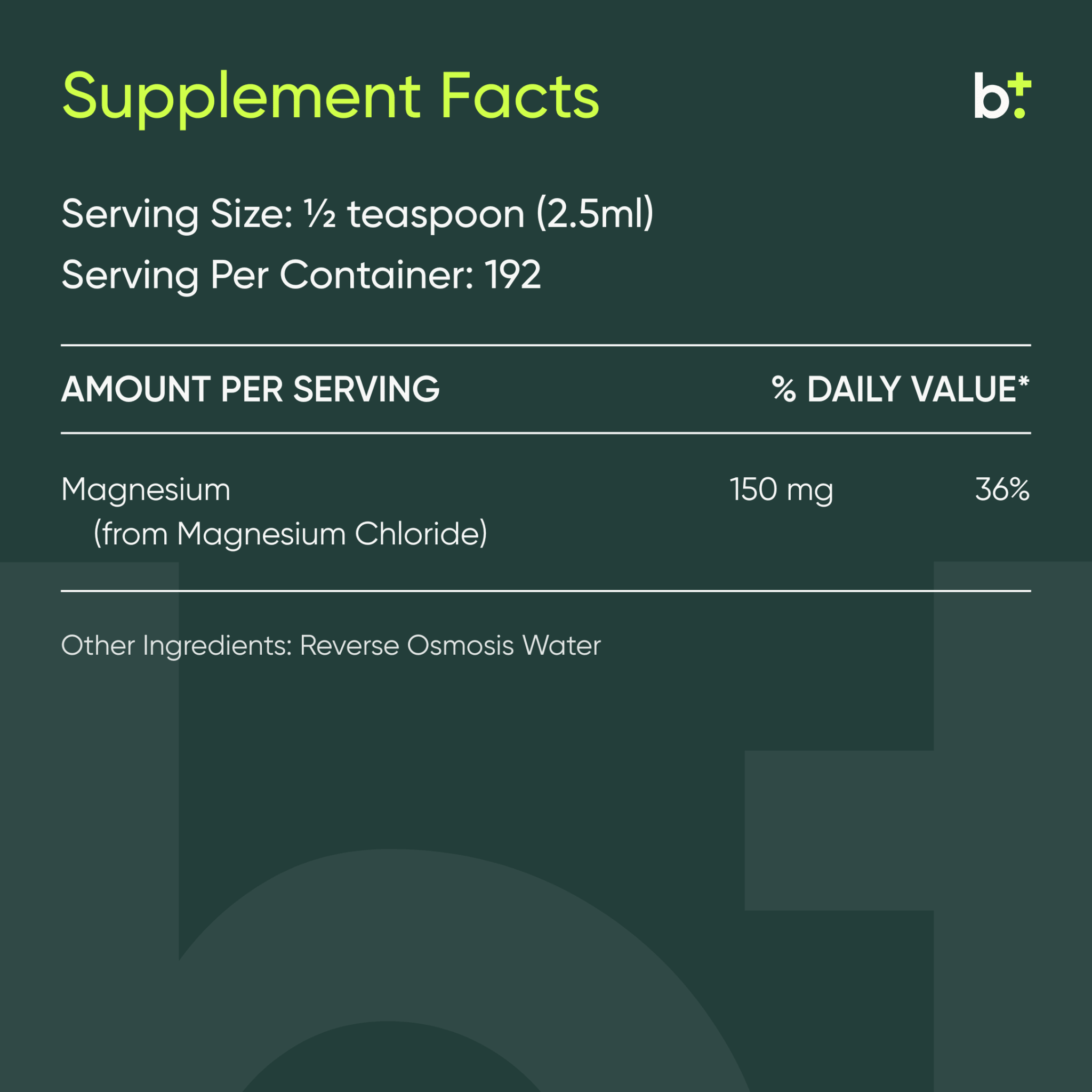 ReMag® Liquid Magnesium - RnA ReSet - B. Health Shop