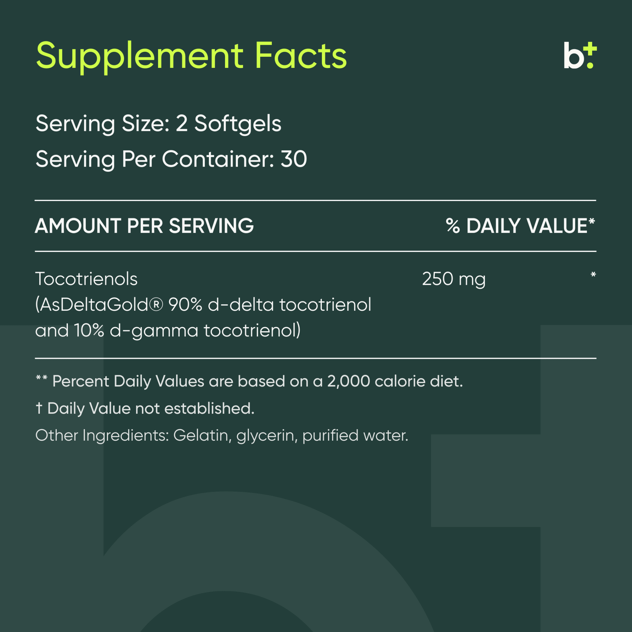 TocoPure Tocotrienols - Researched Nutritionals - B. Health Shop