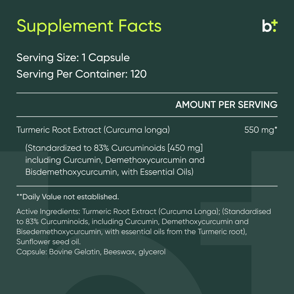 Turmeric Capsules - Tonik - B. Health Shop