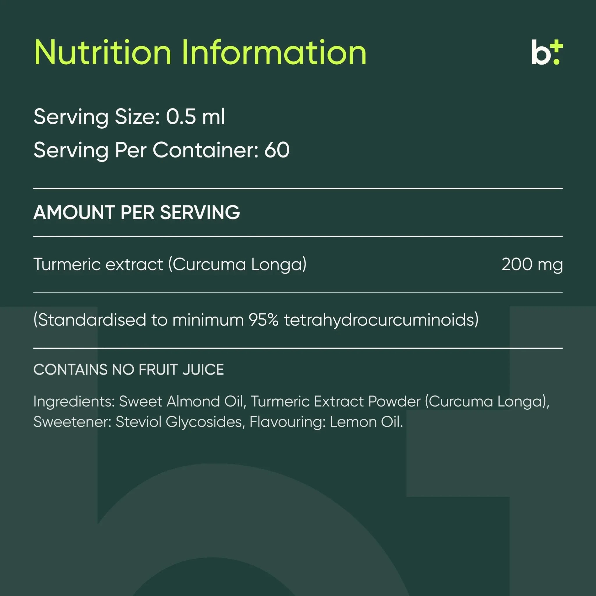 Turmeric Curcumin - Hinnao - B. Health Shop