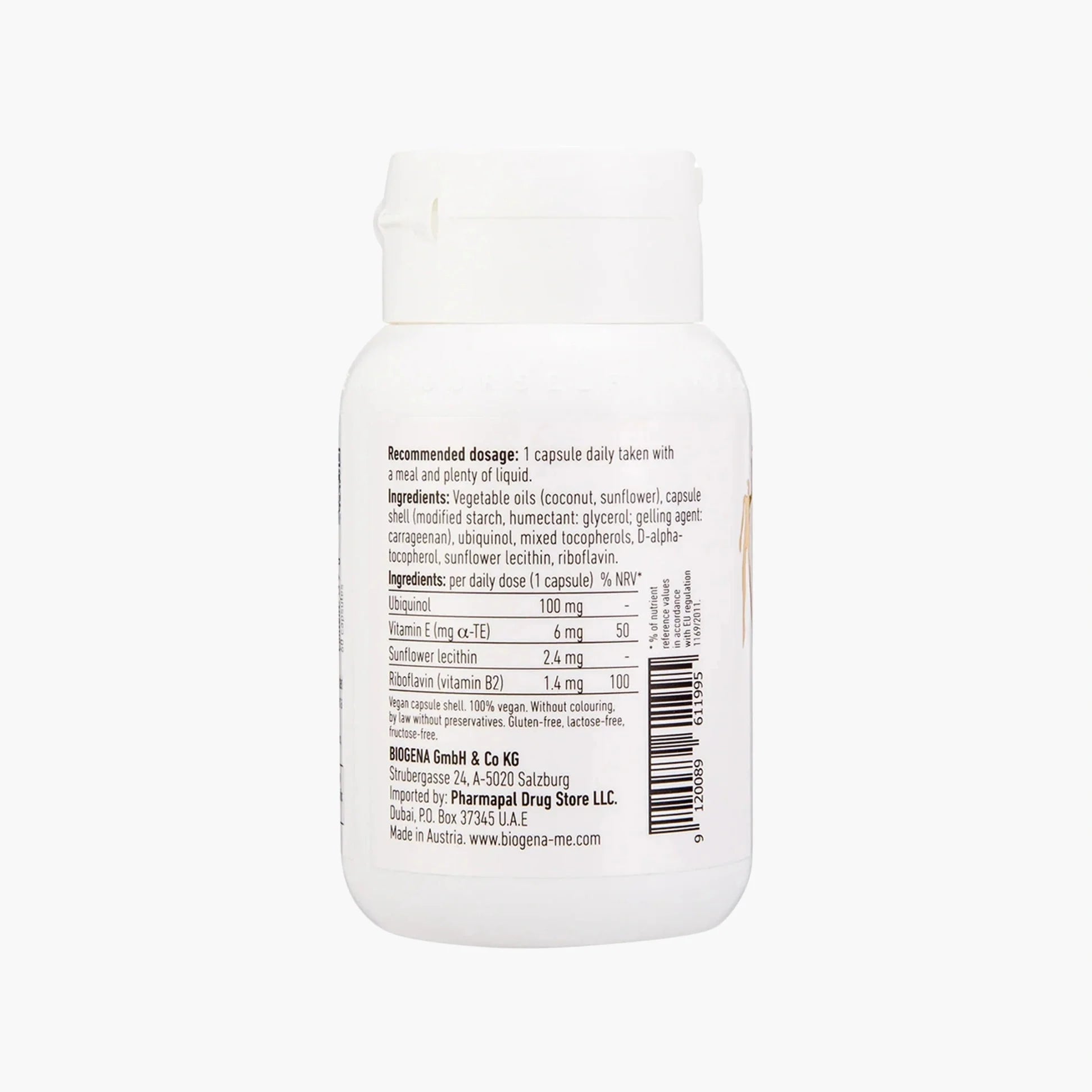 Ubiquinol CoQ10 vegan - BIOGENA - B. Health Shop