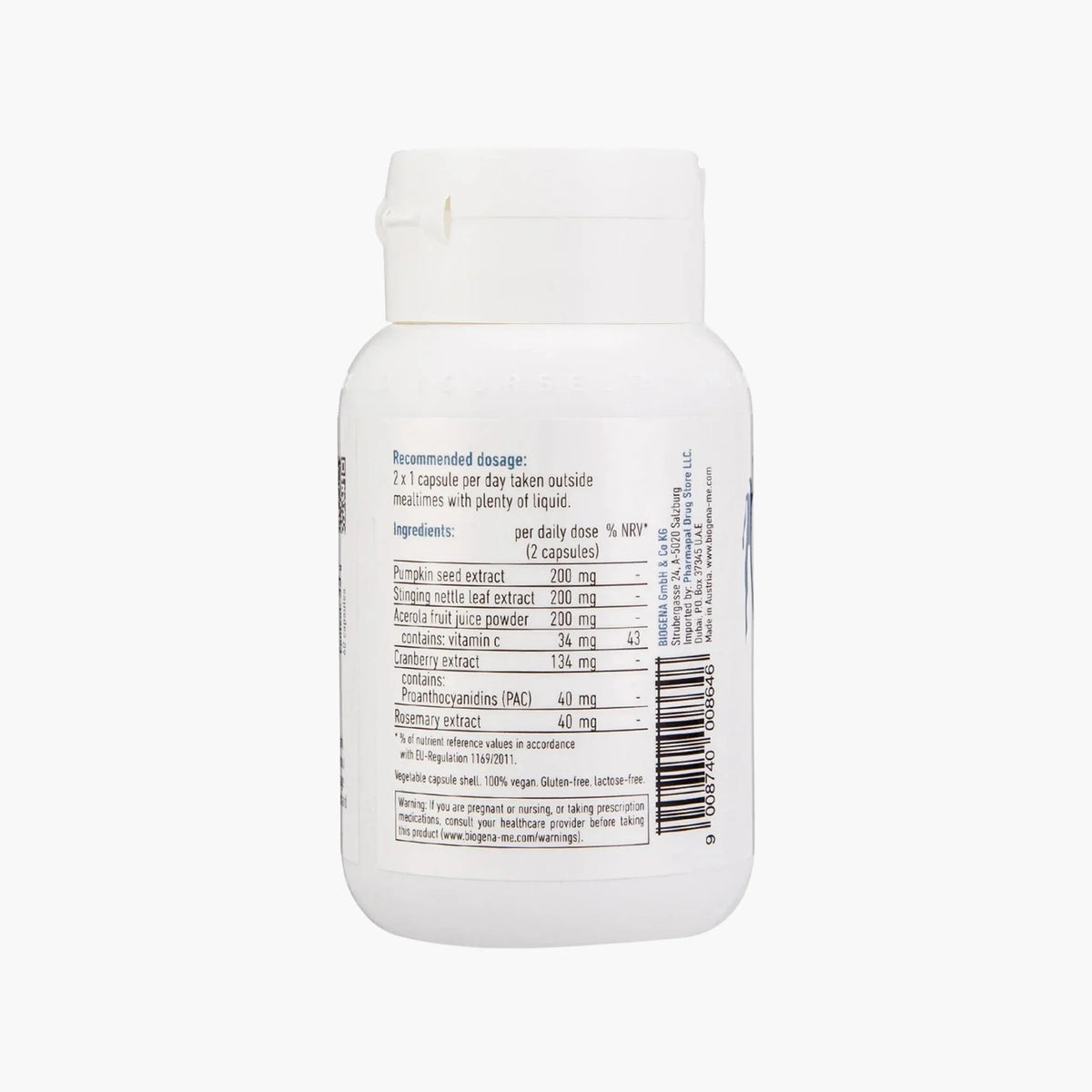 Uro Caps PAC40 - BIOGENA - B. Health Shop