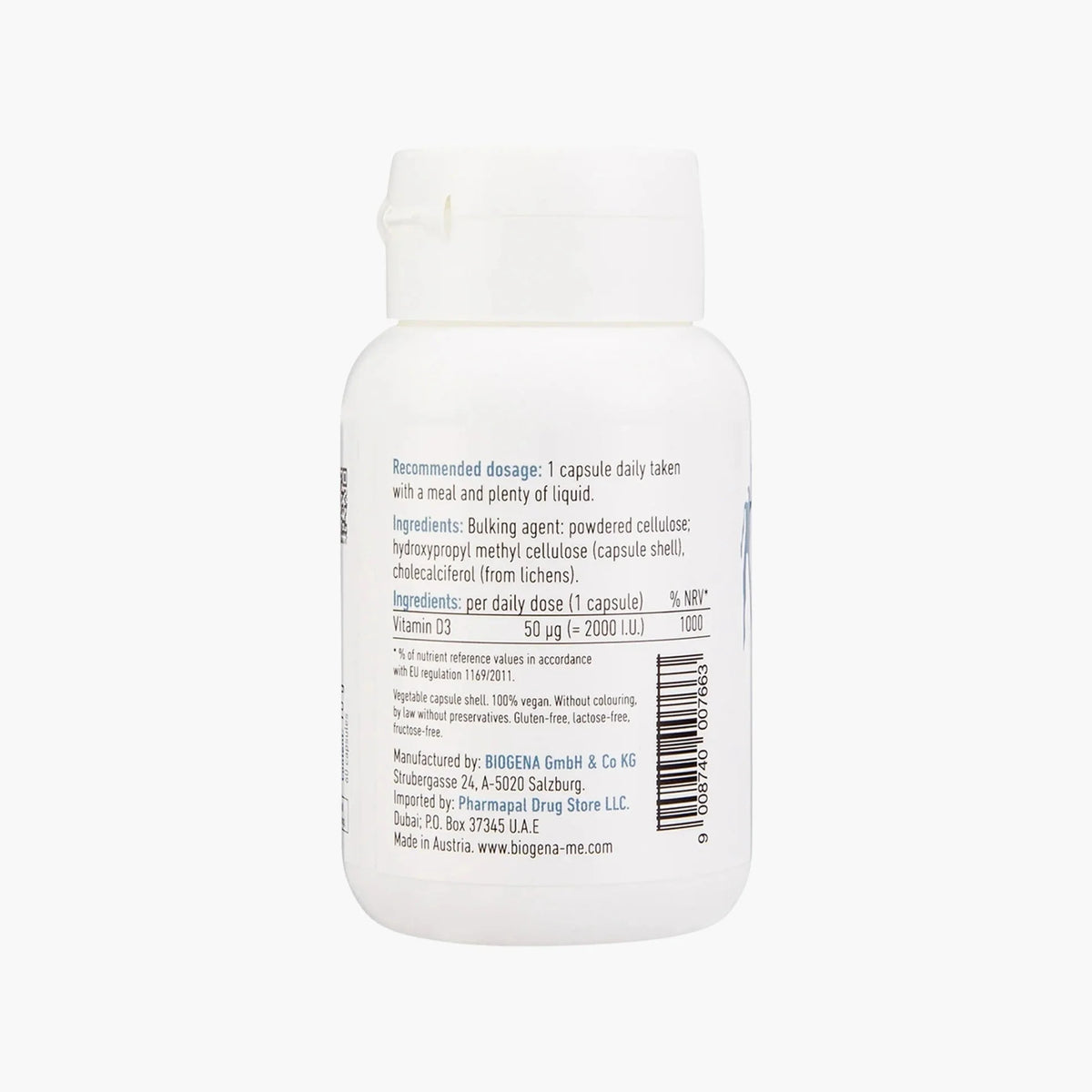 Vitamin D3 2000 Vegan - BIOGENA - B. Health Shop