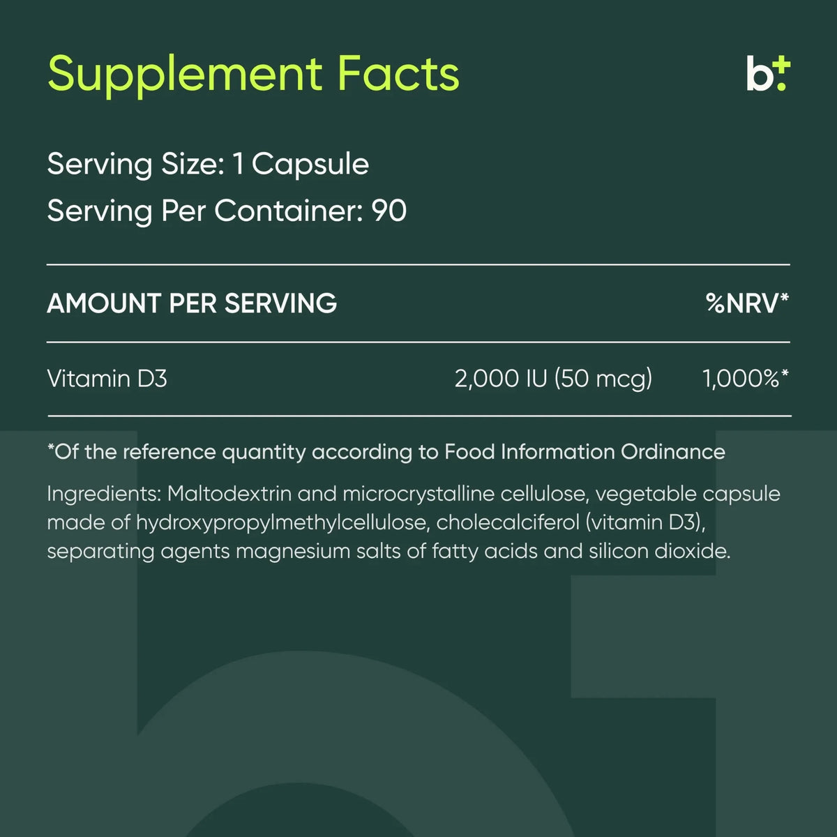 Vitamin D3 mse 2000 IU - mse MitoMed - B. Health Shop