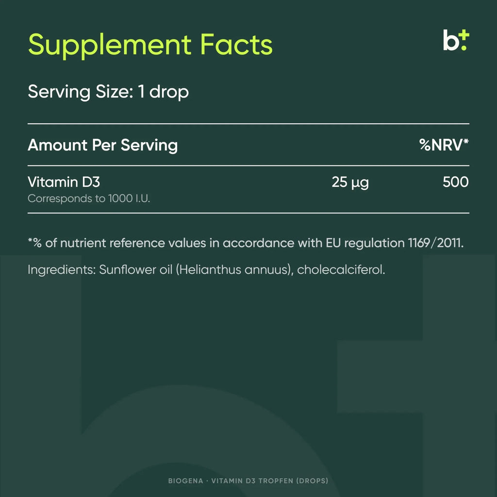 Vitamin D3 Tropfen - BIOGENA - B. Health Shop