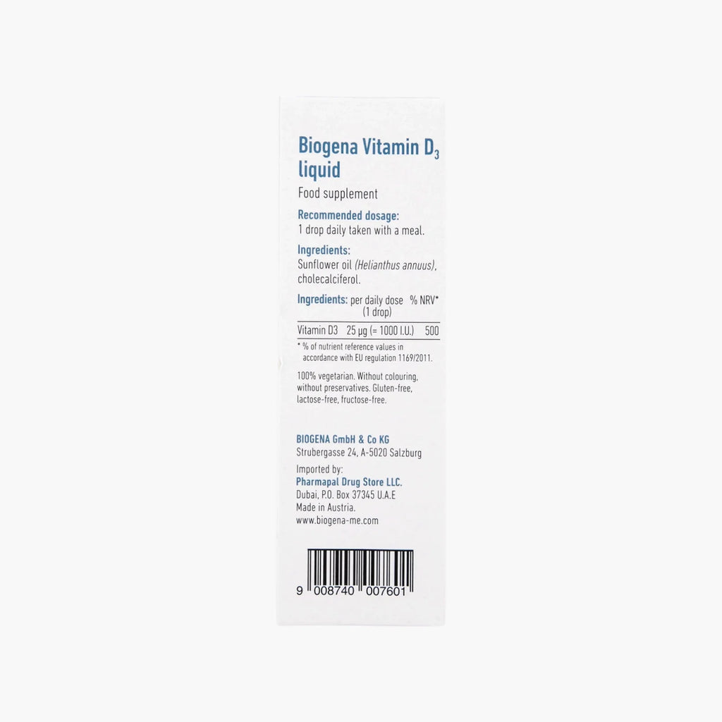 Vitamin D3 Tropfen - BIOGENA - B. Health Shop