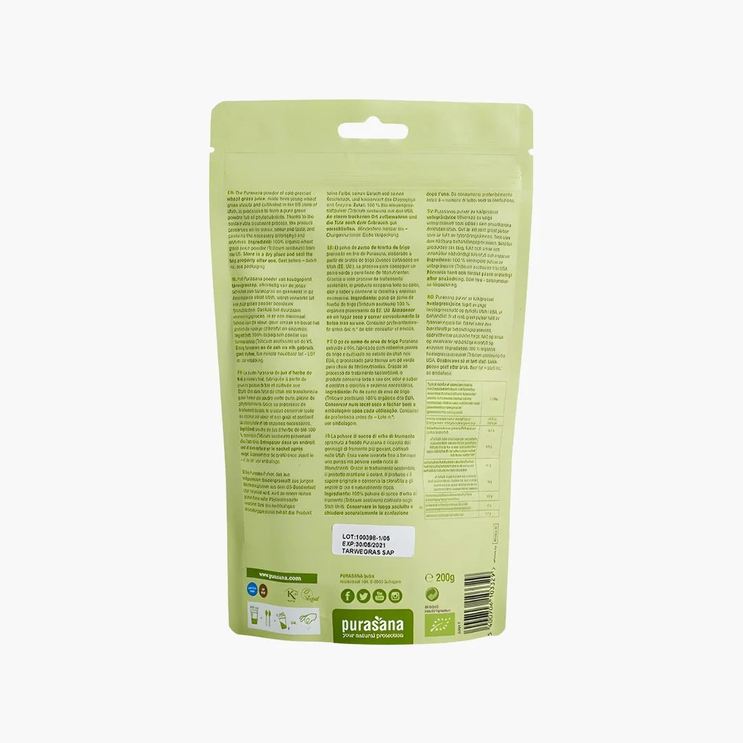 Wheatgrass Juice Powder - purasana - B. Health Shop
